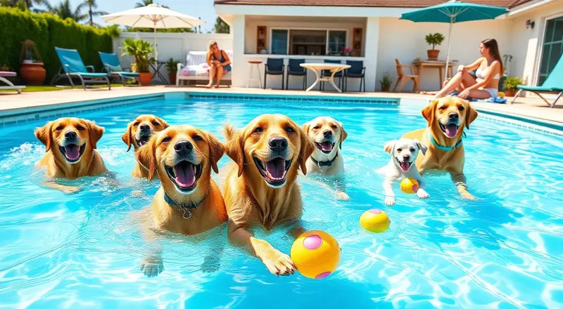 Dog Pool Day & Paw Party Hosting