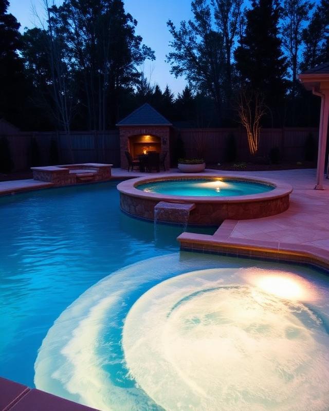 Pools with Hot Tubs
